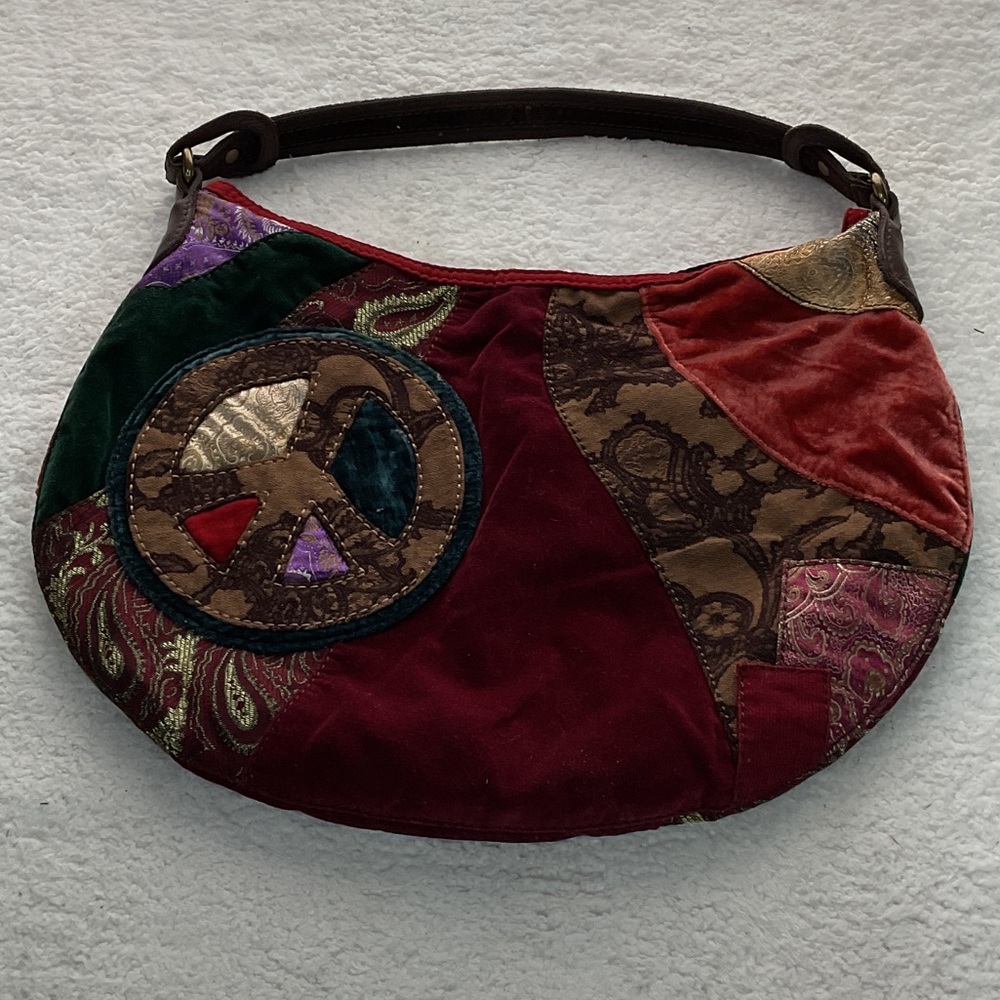 Lucky brand Patchwork Hobo Bag - Multicolor Hippie Bag Excellent Condition.